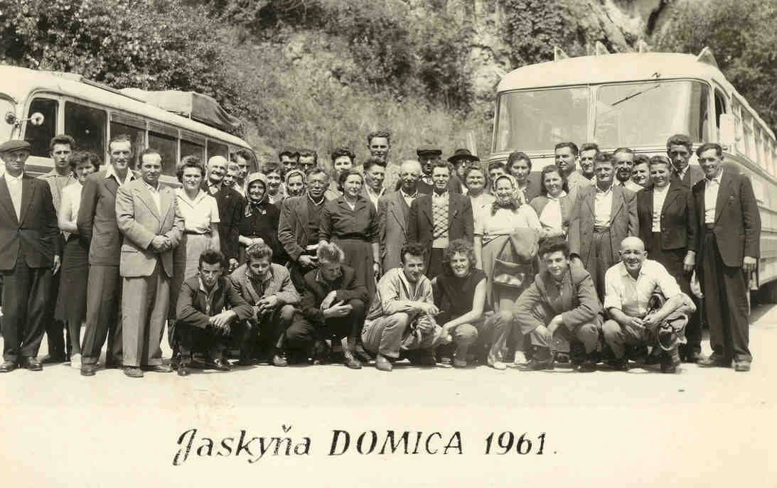 Zájazd do jaskyne Domica v roku 1961